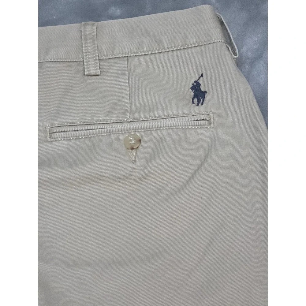 Polo Ralph Lauren Preston Pant 40x30 NWT Vintage Khaki Flat Front Pony On Pocket